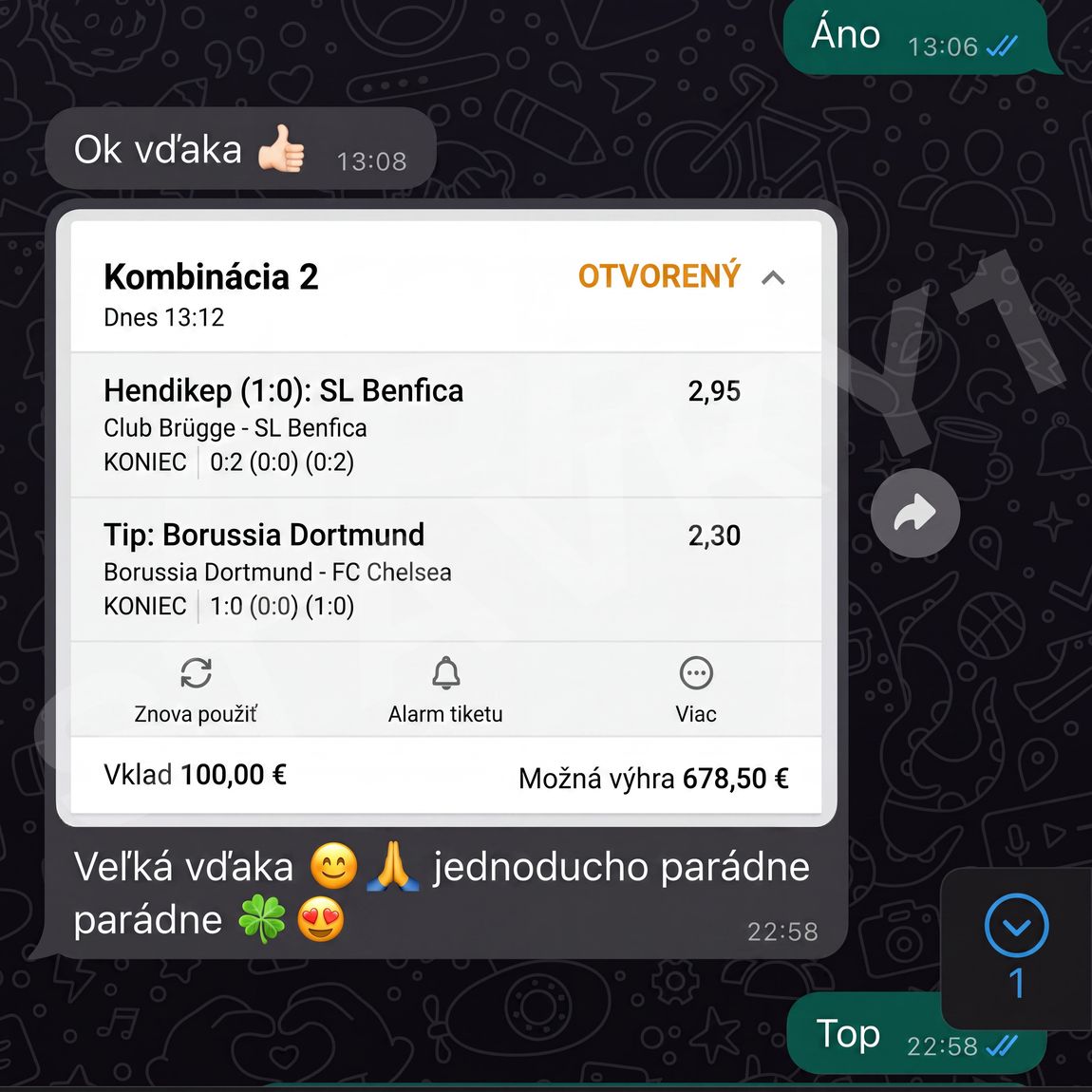 Dôkaz od zákazníka
